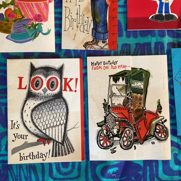 Vintage 1960’s Boy Birthday Cards Lot of 8 - Picture 4 of 10